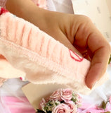 Pijama Quentinho Rosa com Estampa de Cachorrinhos e corações