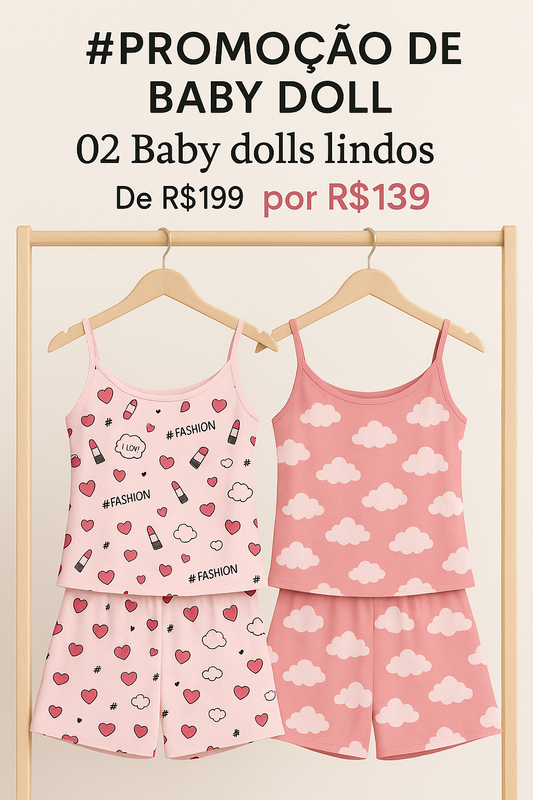 ✨ PROMOÇÃO RELÂMPAGO✨ 02 Baby Dolls super macios