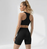 Conjunto Top e Shortinho Sem costura Black 🖤