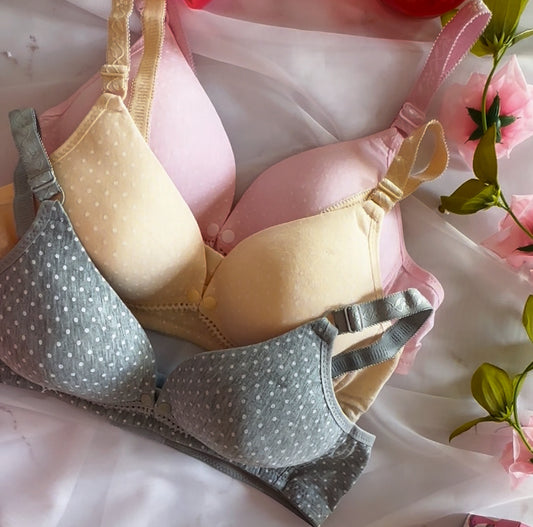 Combo 03 Sutiãs Amamentação Super fofos