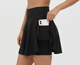 Short Saia Preto Poliamida Importada