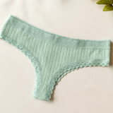 Calcinha de Algodão fio conforto com renda - Liana