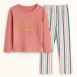 Pijama Longo, Quentinho: Litltle Princess flanelado por dentro.
