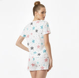 ✨Lançamento✨ Pijama Ultra Comfort de manguinha com estampa de estrelinhas