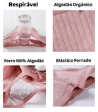 Kit 05 à 20 Calcinhas de Algodão Canelado com Renda fio conforto - Liana