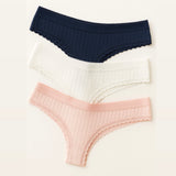 KIT 03 Calcinhas de Algodão Liana fio conforto