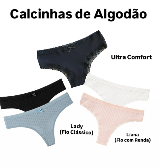 Calcinhas de Algodão Comfy
