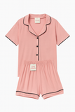 Pijama Americano Curto Malu super Comfort Rosa