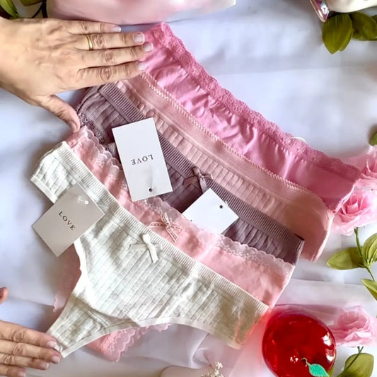 Combo Cotton: 05 a 20 Calcinhas de Algodão exclusivas