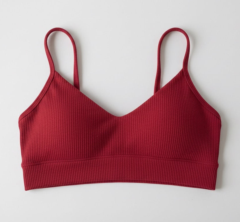 Top Bordô de Poliamida Slim Super Sustentação