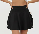 Short Saia Preto  Poliamida Importada