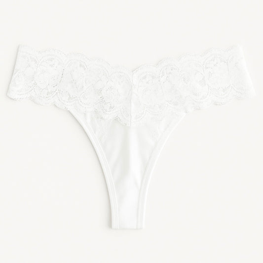 Calcinha de Algodão fio conforto com renda Plus Size