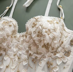 Cropped Bordado Luxo alta sustentação