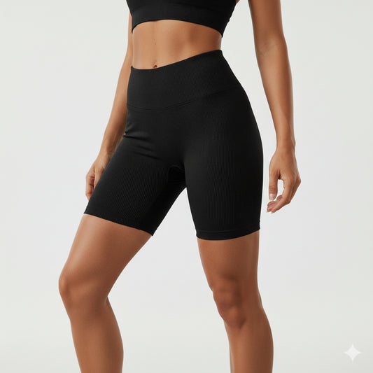 Shortinho meia coxa fitness poliamida premium