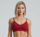 Top Bordô de Poliamida Slim Super Sustentação