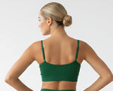 Top verde de Slim Super Sustentação Polifitness