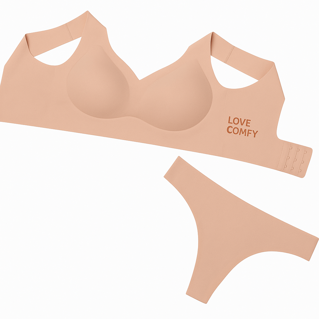 ✨ESQUENTA BLACK✨ Conjunto Calcinha e Sutiã Comfy SEM COSTURA