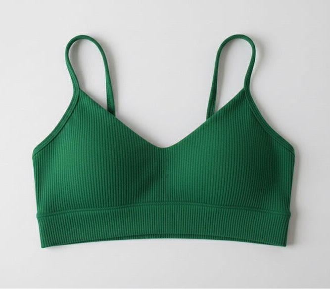 Top verde de Slim Super Sustentação Polifitness