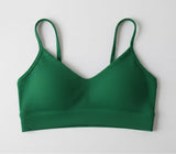 Top verde de Slim Super Sustentação Polifitness