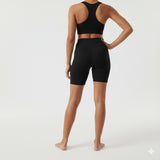 Shortinho meia coxa fitness poliamida premium