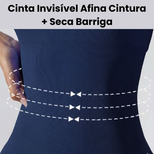 Macaquinhos com Cinta LIPO Invisível Afina Cintura e Seca Barriga Poliamida