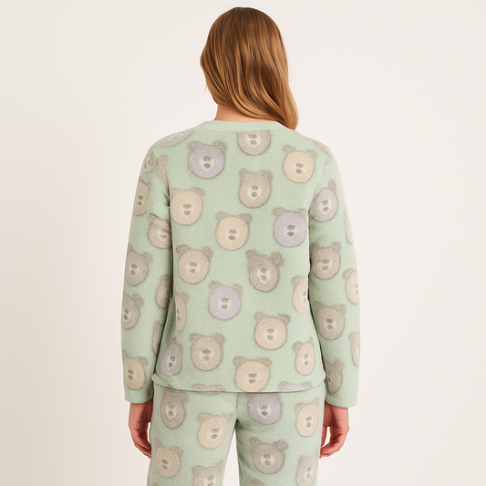 Pijama Fofinho e Quentinho Bobbie Goods — Verdinho Estampado + BRINDE + FRETE GRÁTIS