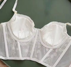 Cropped Bordado Luxo alta sustentação
