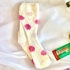 Combo 03 Meias Lã Candy Socks 💕 - Meias Felpudas em Embalagem Especial