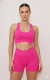 Conjunto de Poliamida Top e Shortinho Pink 🩷