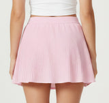 Short Saia plissada Rosa de Polifitness