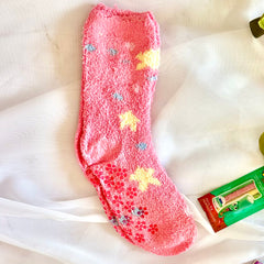 Combo 03 Meias Lã Candy Socks 💕 - Meias Felpudas em Embalagem Especial