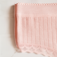 Kit 05 Calcinhas de Algodão Canelado com Renda Liana– Frete Grátis + Brinde