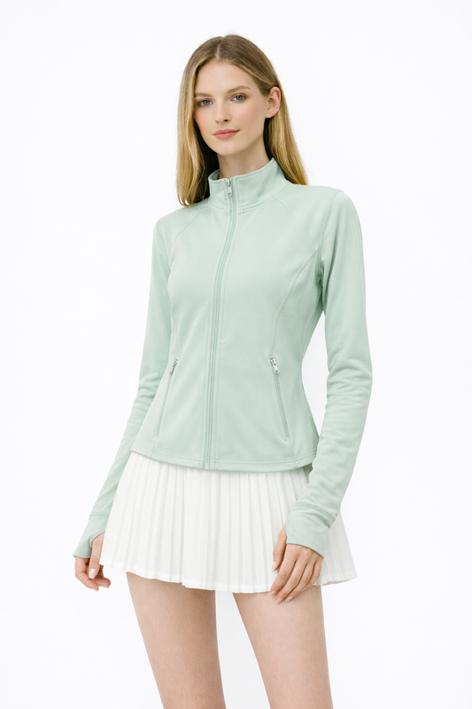 Casaquinho Fit Slim Hortelã Collor