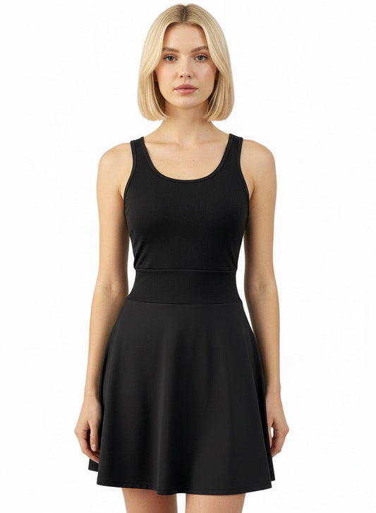 Combo Arrasando na Academia - Vestido Fitness + Faixa Fitness+ Calcinha Sem Costura