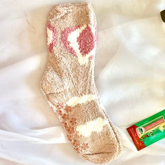 Combo 03 Meias Lã Candy Socks 💕 - Meias Felpudas em Embalagem Especial