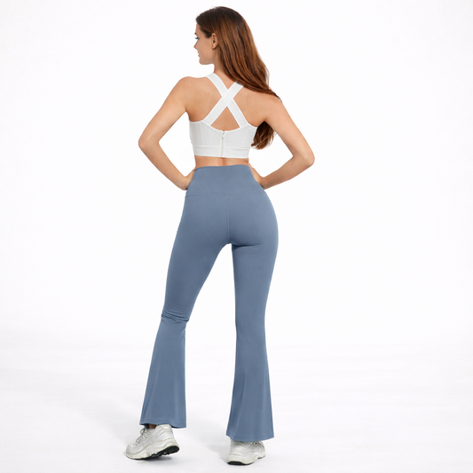Calça Bailarina Flare Azul Claro