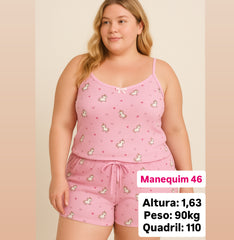 ✨ LANÇAMENTO ✨  Combo Baby doll de unicornio rosa + Camisola combinando + Mimos Especiais