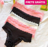 🩷Promoção Secreta🩷 kit 10 Calcinhas de Algodão fio Conforto Liana