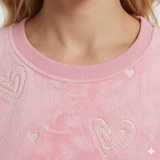 ✨LANÇAMENTO✨ Pijama Quentinho Peludinho de Coração Rosa