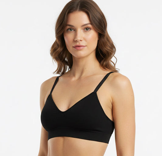 Combo SEXTOU: 02 Sutiãs de Poliamida Canelados + 05 Calcinhas Levanta Bumbum.